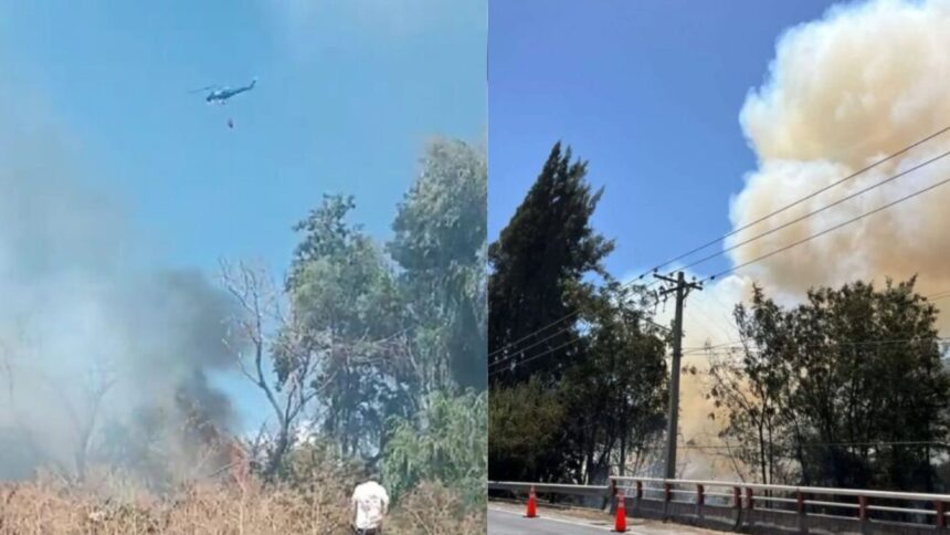 Alerta Roja en Rancagua por incendio forestal amenazante a subestación eléctrica