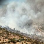 Incendio forestal en San Esteban deja una persona fallecida