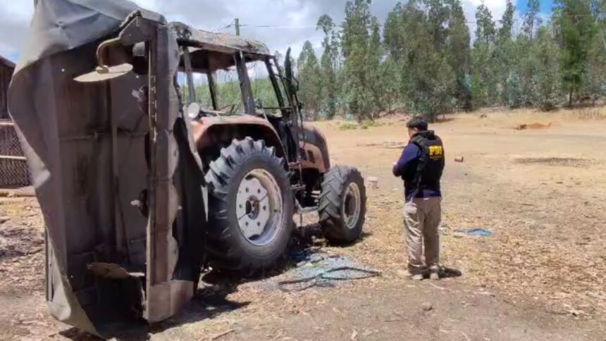 Segundo ataque incendiario en Araucanía: maquinaria agrícola valorada en millones destruida