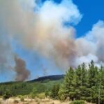 Alerta Roja en San Javier por incendio forestal durante ola de calor