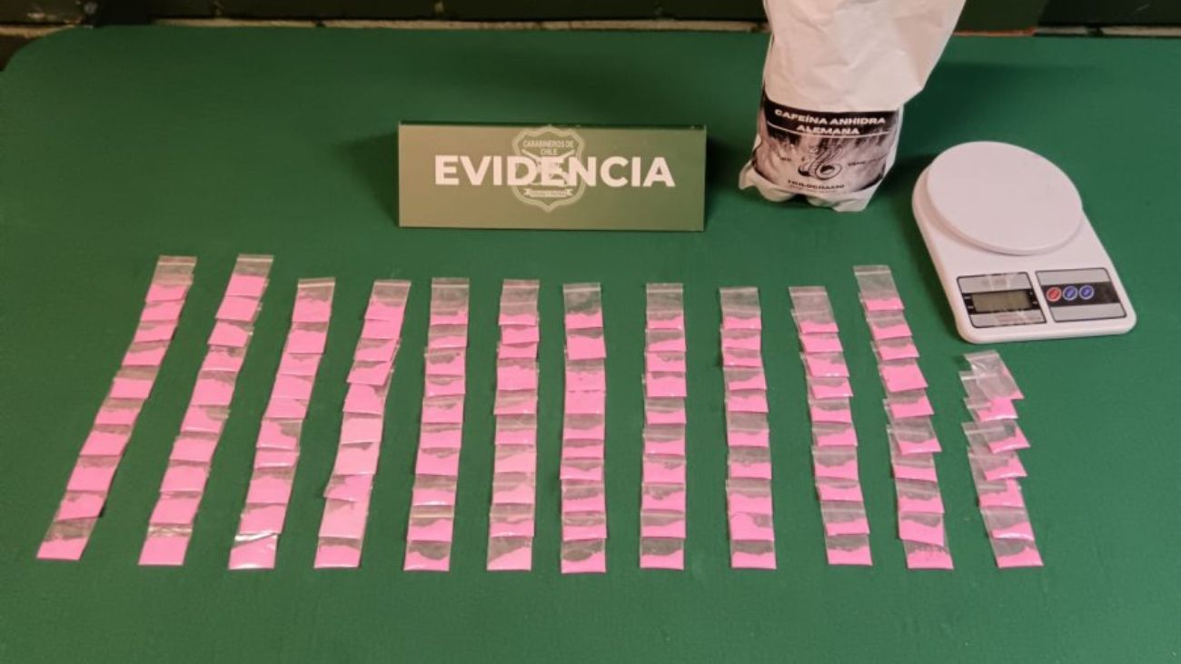 Detenido en Estación Central con 117 dosis de tusi