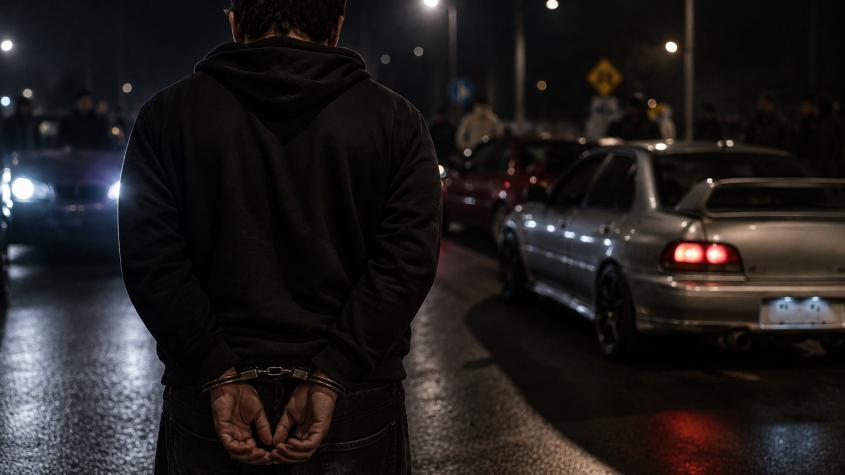 Detenido líder de carreras clandestinas