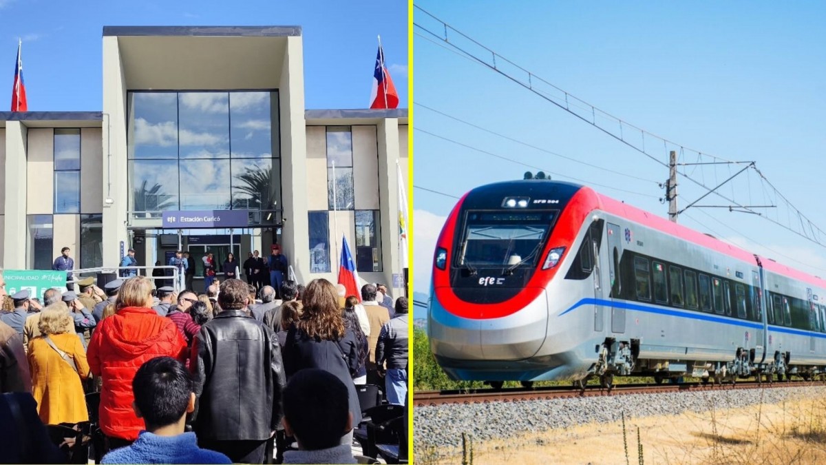 Inauguración de la nueva estación de trenes en Curicó