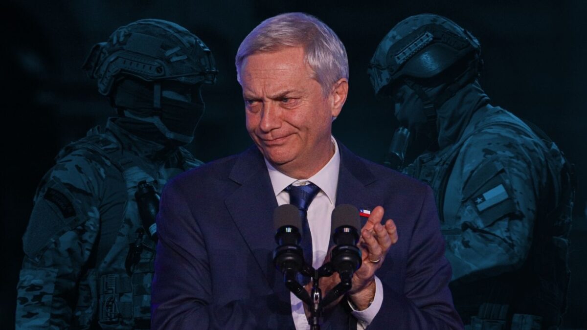Presidente José Antonio Kast defendiendo su propuesta de estado de excepción constitucional.