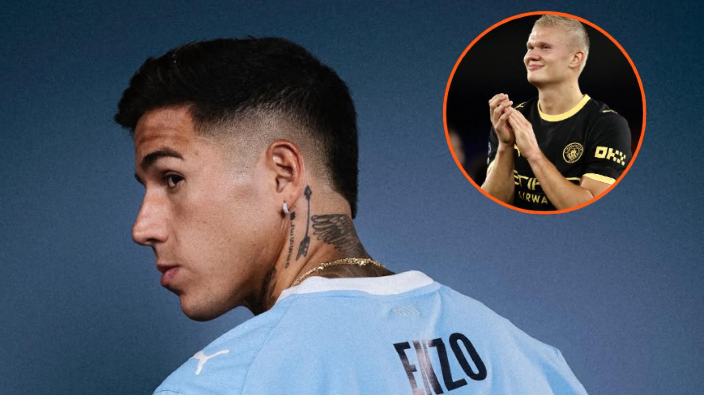 Erling Haaland reacciona al fichaje de Enzo Fernández