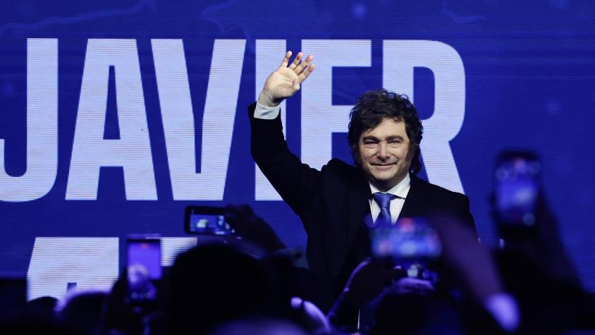 Javier Milei en el Foro Madrid en Santiago