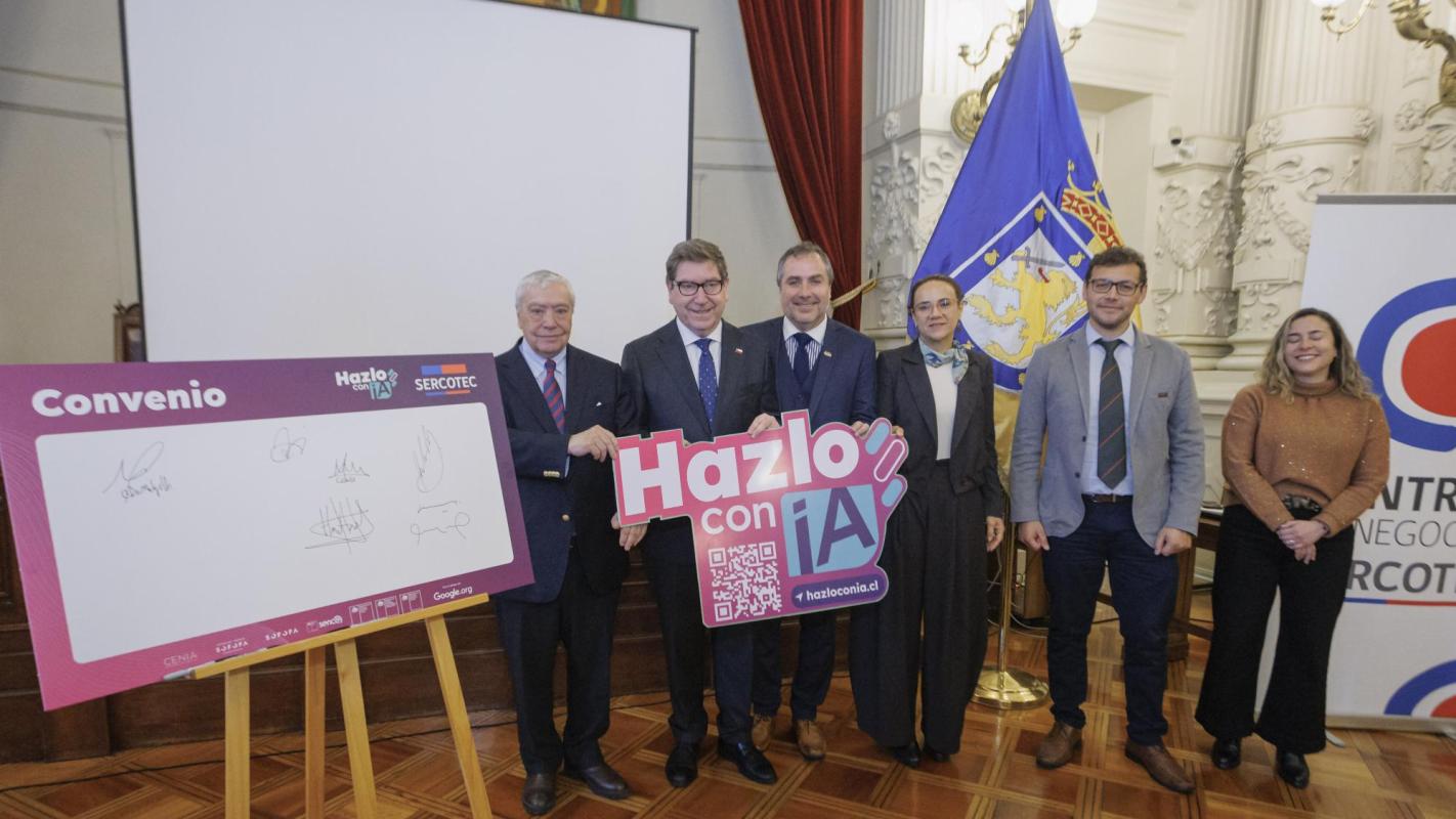 Sercotec firma convenio para implementar IA en pymes