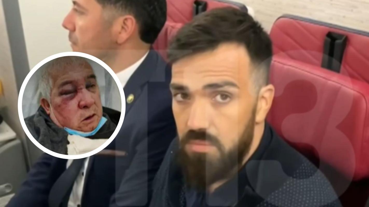 Martín de los Santos llegando a Chile tras su extradición.
