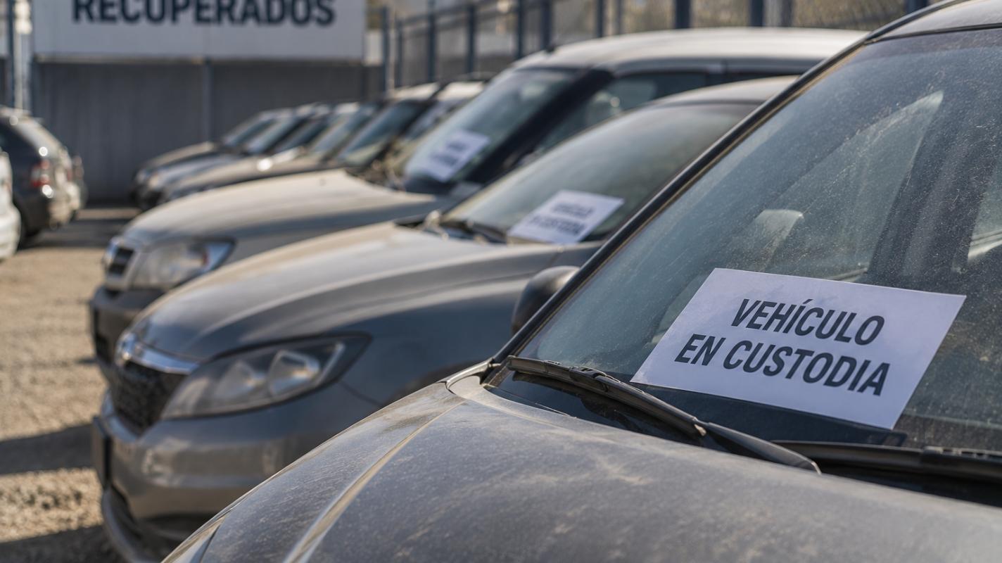 Vehículo recuperado en recinto policial