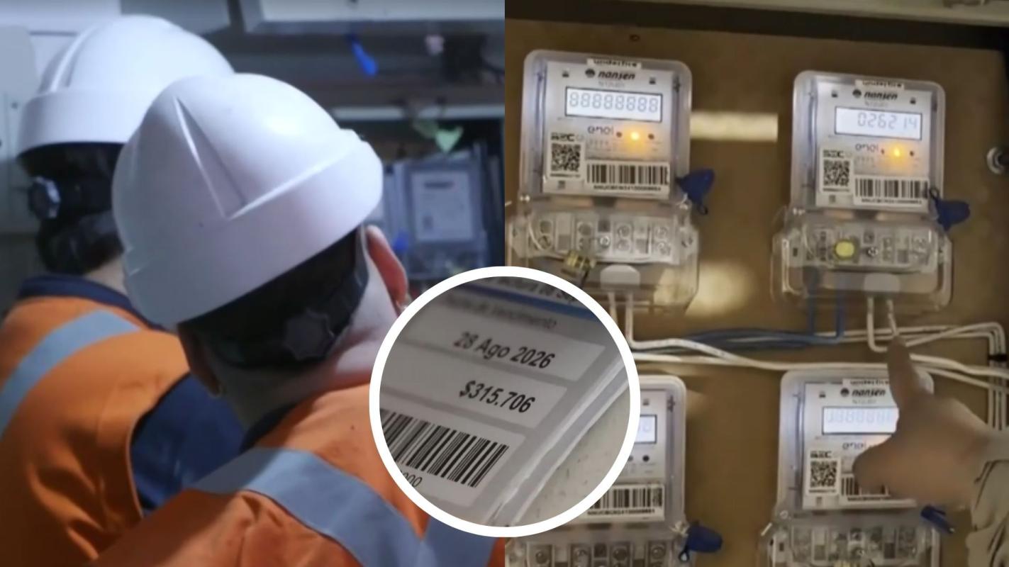 Medidores de electricidad en un condominio