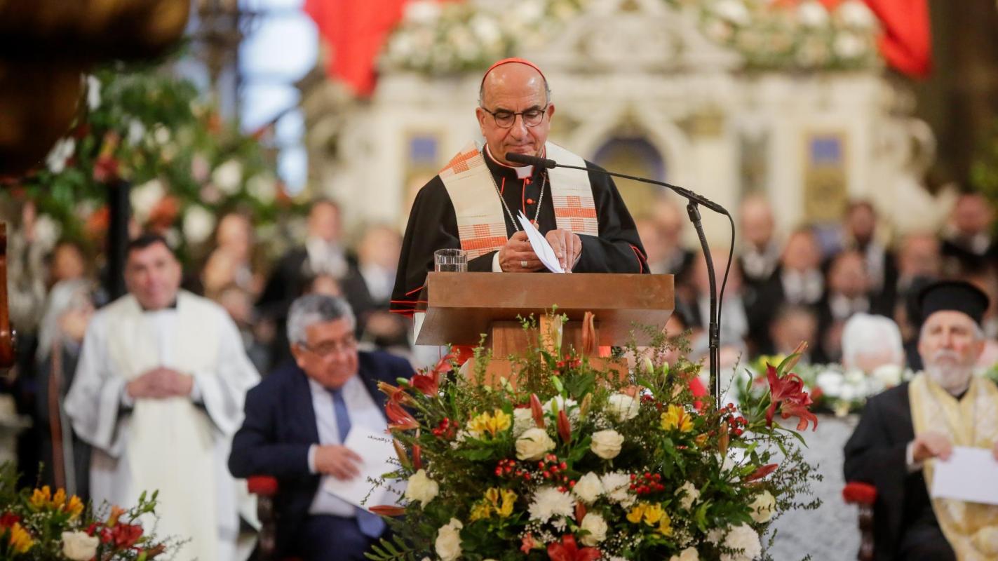 Cardenal Fernando Chomali durante el Te Deum Ecuménico