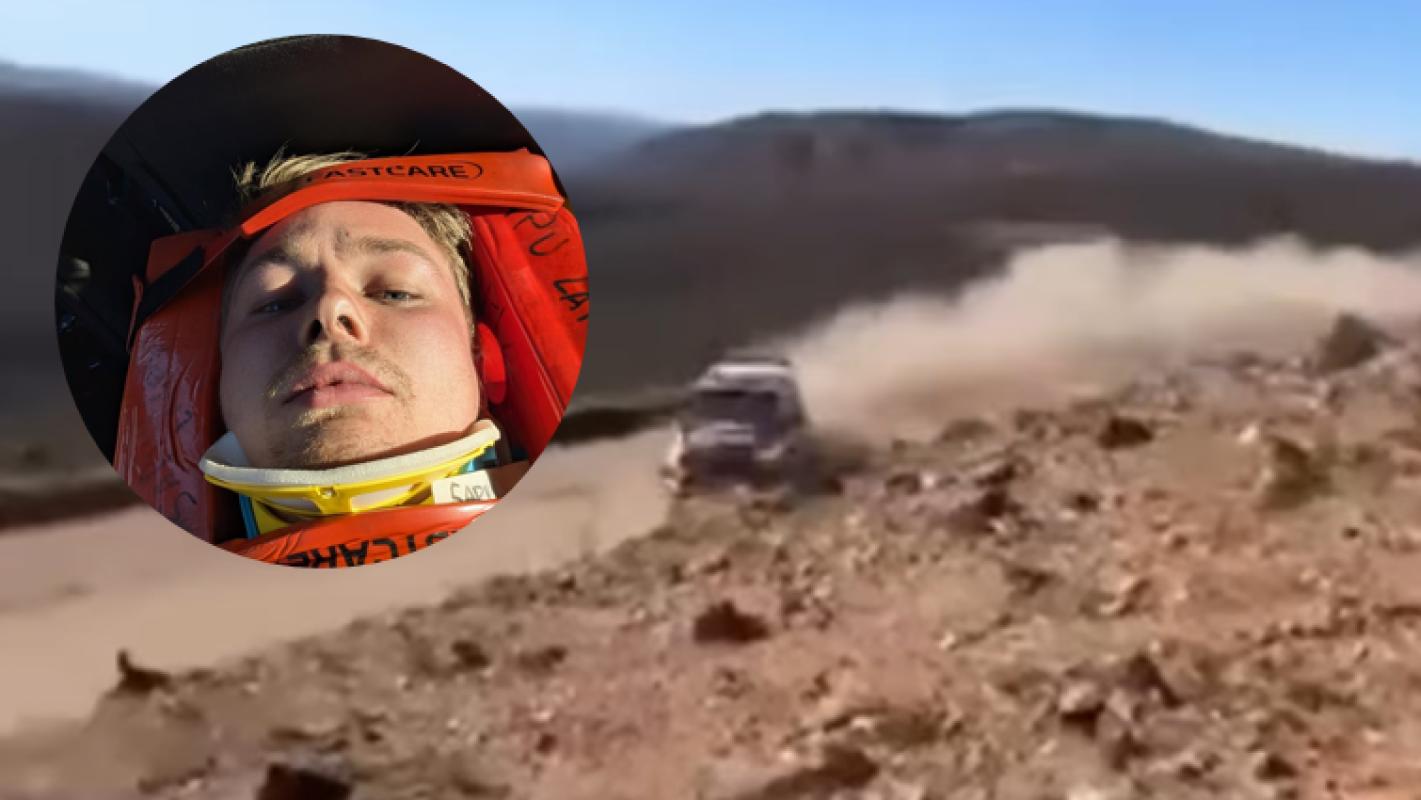 Calle Carlberg durante el WRC Rally Chile