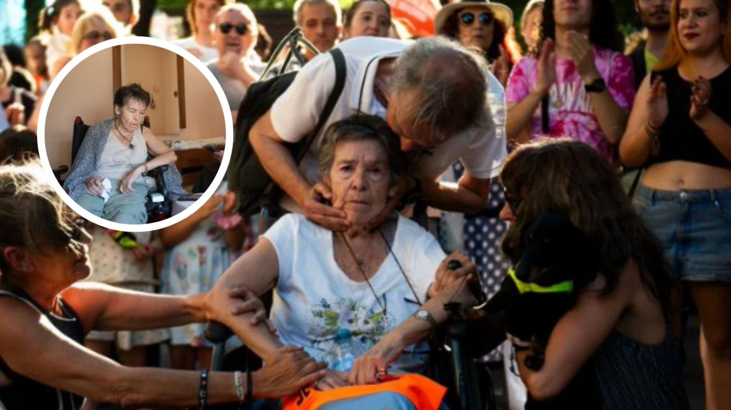 Desalojo de mujer mayor en Madrid