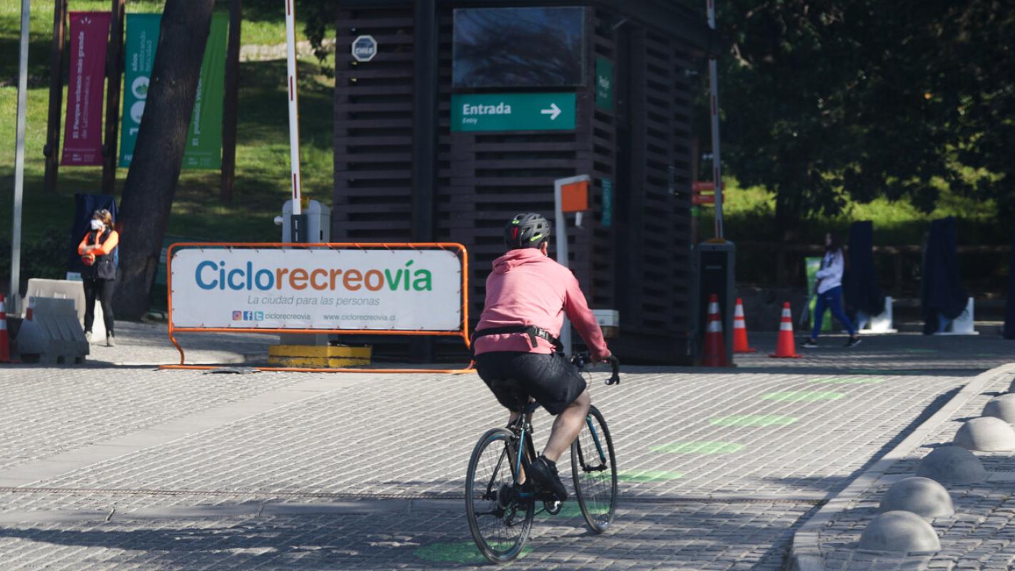 Ciclistas en el Parque Metropolitano