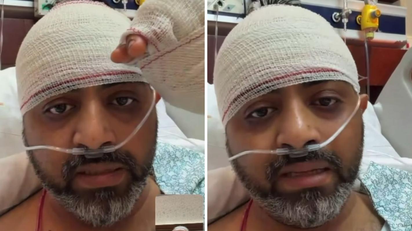 Piloto Smit Machchhar en el hospital tras el ataque