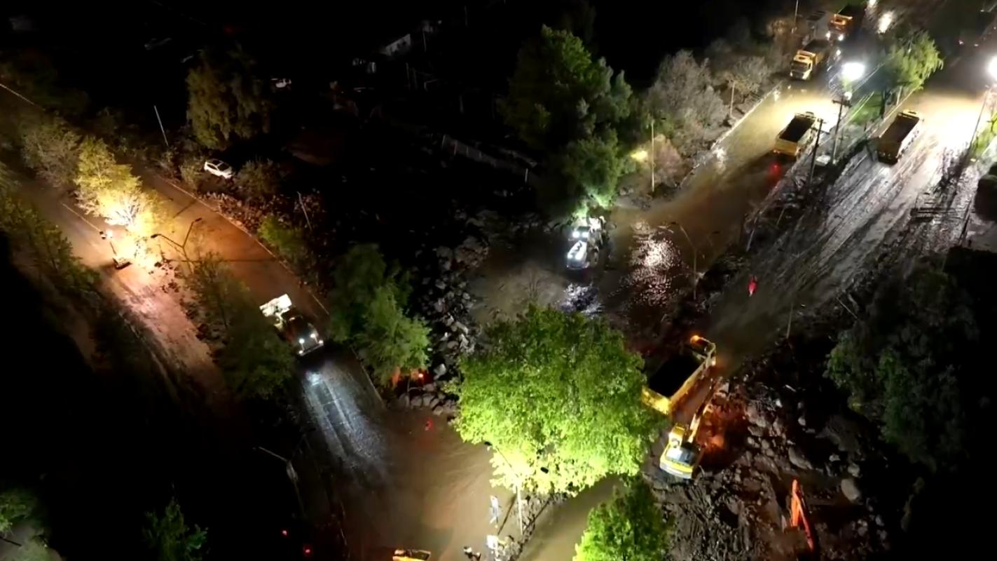 Escenario de aluvión en Las Condes