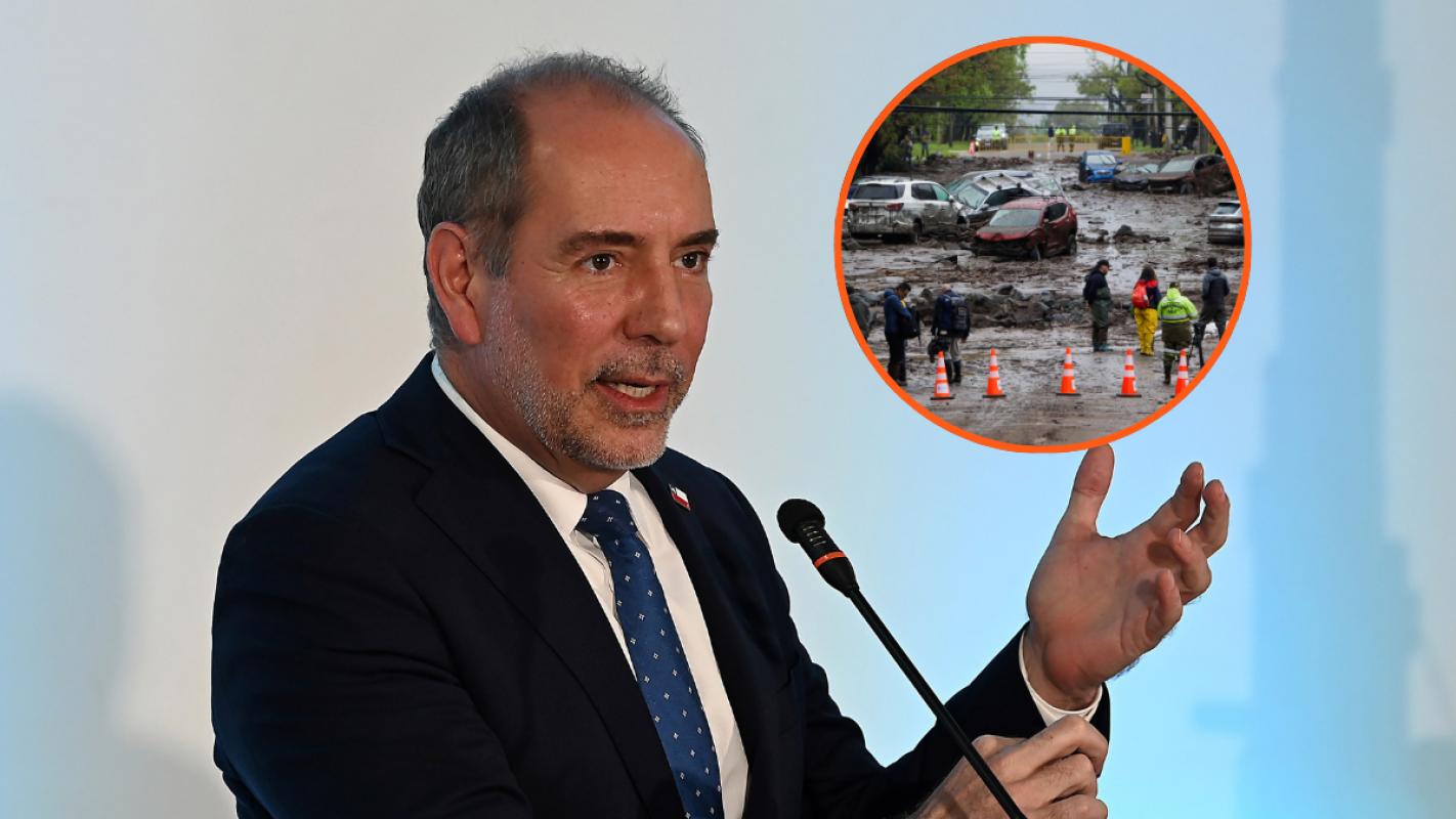 Biministro Louis de Grange en conferencia sobre aluvión en Las Condes