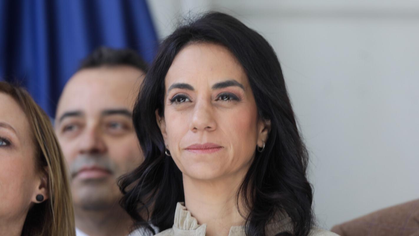 Paulina Núñez durante una entrevista