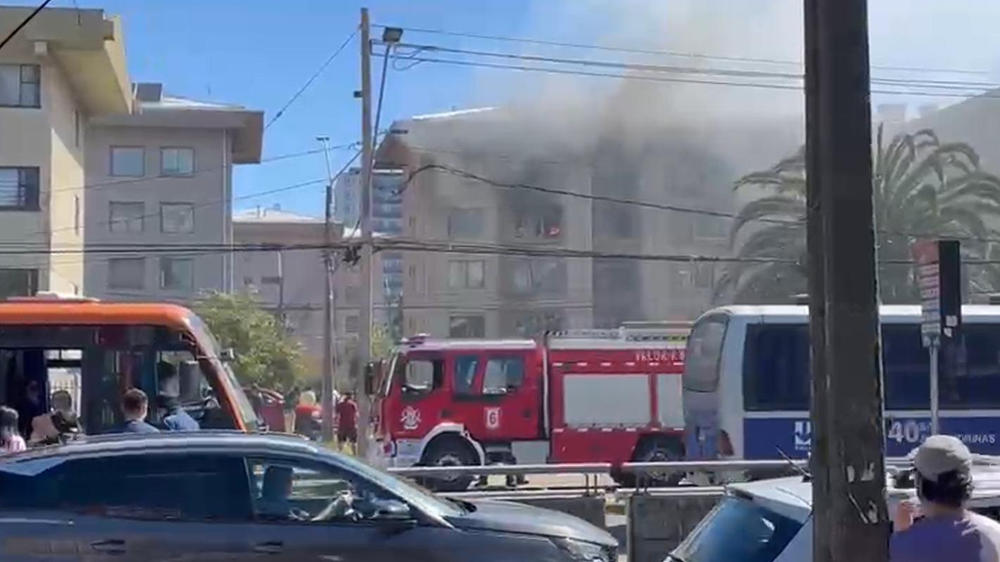 Incendio en Concepción