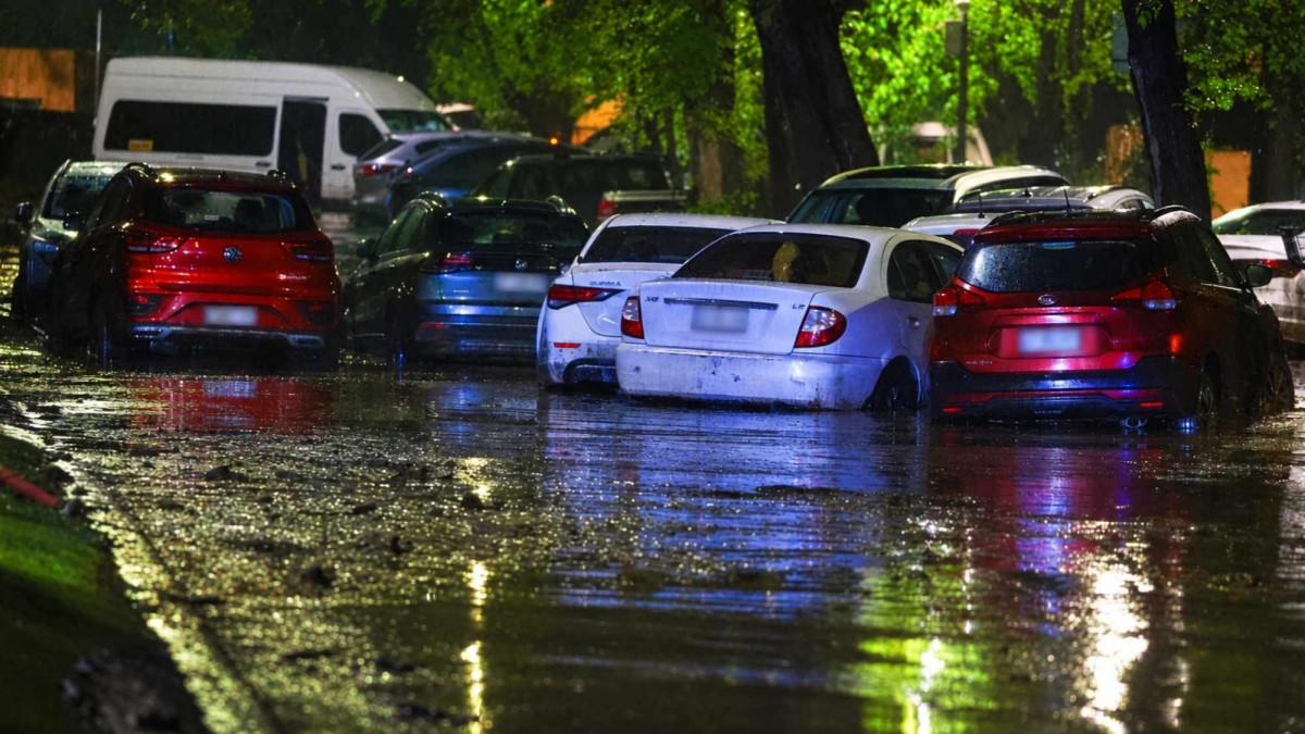 Aluvión en Las Condes