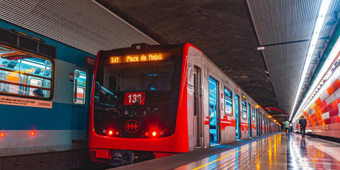 Avances en la construcción de la Línea 9 del Metro de Santiago.