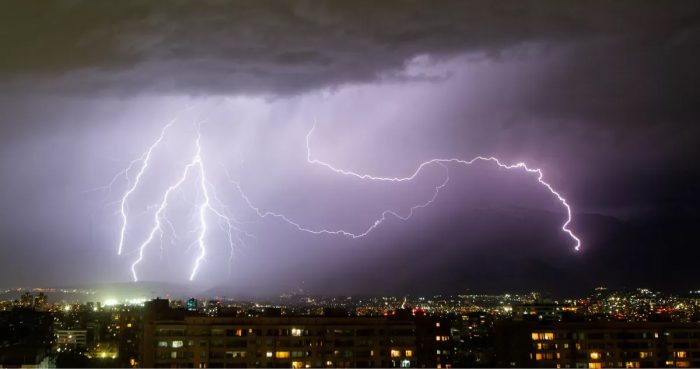 Tormentas eléctricas en Chile