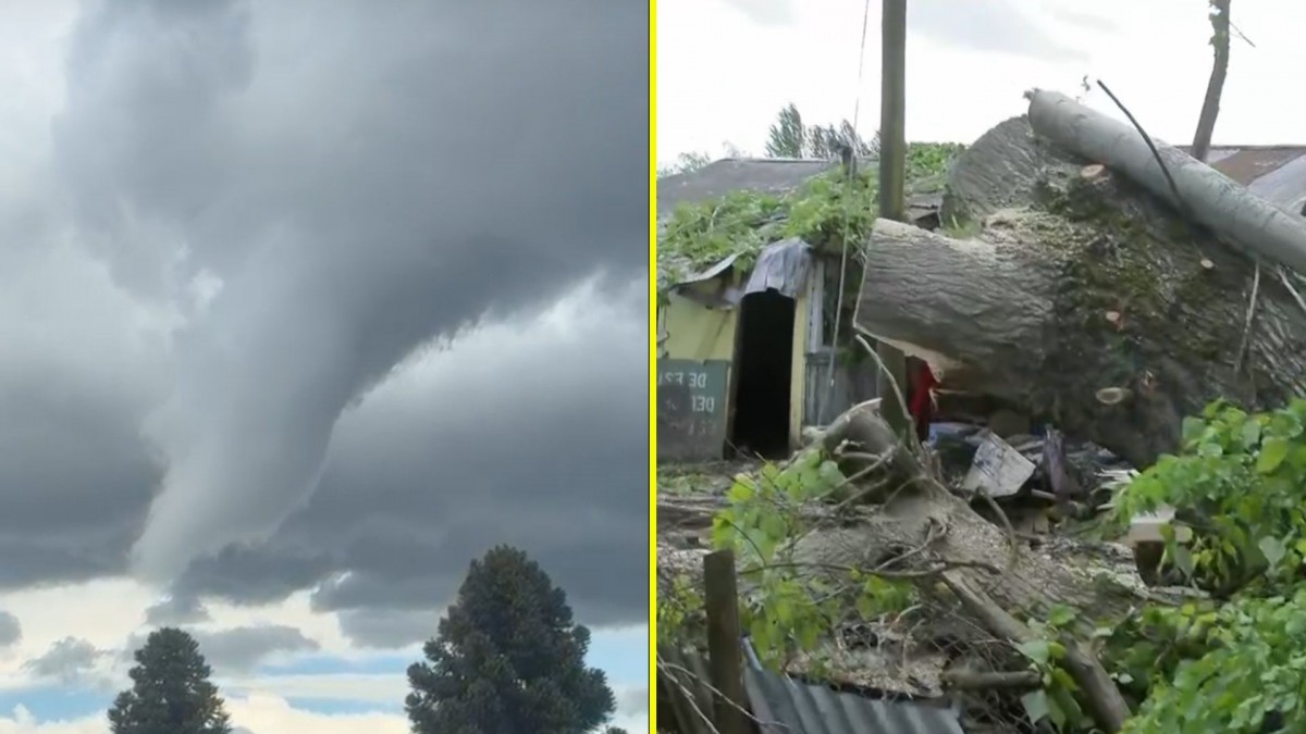 Tornado en Retiro, región del Maule
