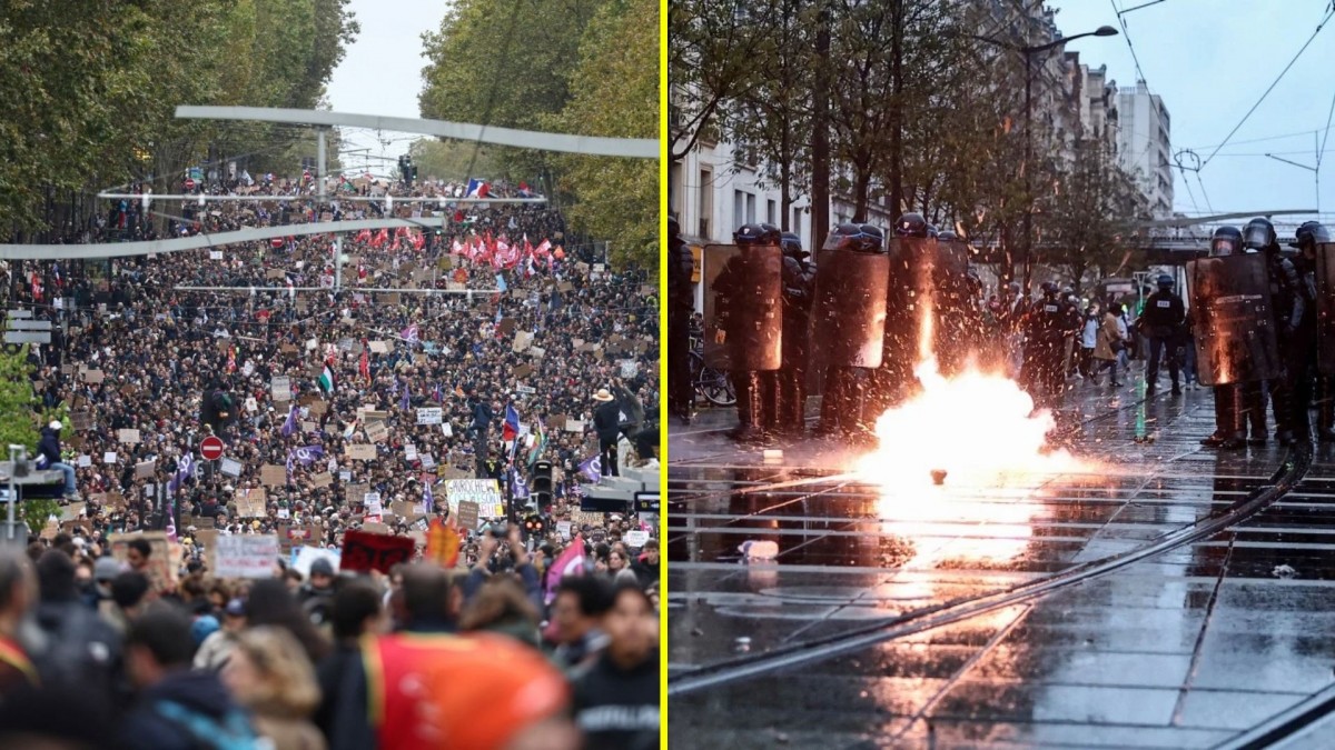 Protestas en Francia contra el alto costo de la vida